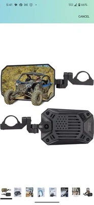 KEMIMOTO UTV Side Mirrors, 2025 New Pattern Aluminum 8" x 5.3" Wide View for... - Image 1 of 4