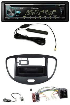 Pioneer CD MP3 AUX DAB USB Autoradio für Hyundai i10 (2008-2013) schwarz - Bild 1 von 4