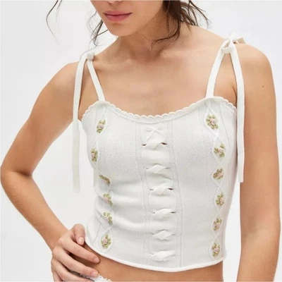 Suéter Camisola Azul Kimchi Urban Outfitters M Blanco Foto 1 de 4