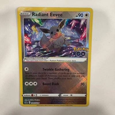 Radiant Eevee SWSH230 SWSH: Sword & Shield Promo Cards Holo NM - Image 1 of 3