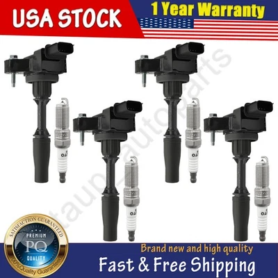 4x Bobina de encendido y bujía de iridio para Buick Envision Regal 2,0 L 2006 Foto 1 de 4