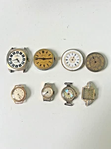 Restposten 8 verschiedene mechanische Vintage Uhren für Ersatzteile oder Reparatur /Parts Only - Bild 1 von 10