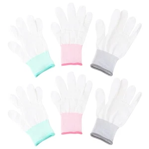 9 pares de guantes de trabajo antideslizantes seguridad almacén con empuñaduras hombre jardinería mujer - Imagen 1 de 12