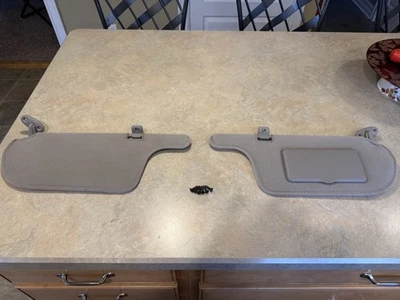 1991 1992 1993 1994 Nissan Sentra Gray OEM Sun Visor set LEFT & RIGHT sunvisor - Image 1 of 4