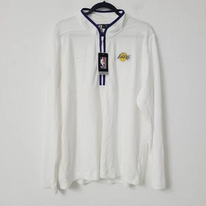 Nike NBA Los Angeles Lakers 1/4 Zip Pullover DN4812-100 Size XL White - Picture 1 of 6