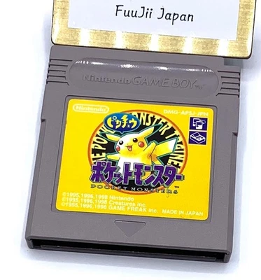 Pokemon Yellow ver. Nintendo Gameboy GB Japanese Cartridge Cleaned Game Pikachu - Image 1 of 4