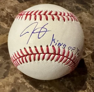 NY YANKEES 24’ ROOKIE OF THE YEAR LUIS GIL SIGNED BALL WITH KING OF THE GIL JSA! - Picture 1 of 3