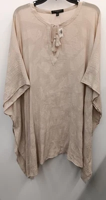 Banana Republic Women's Cotton V Neck Tan Size M/L Cover Up - Image 1 of 4