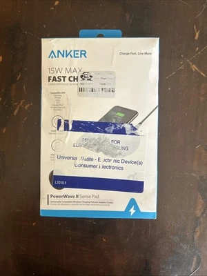 Anker PowerWave II Sense Pad 15W Max Wireless Fast Charger - Image 1 of 2