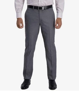 Haggar Herren 4-Wege Stretch Slim Fit Anzug separate Hose grau Größe 30x30 - Bild 1 von 11