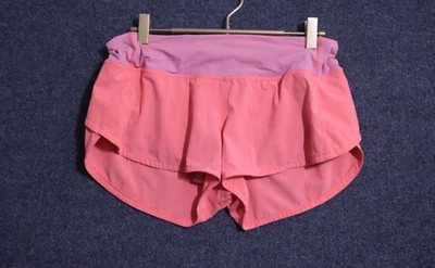 Pantalones Cortos Lululemon Mujer 6 Rosa Acelerar 2.5” Forrados Atletismo Yoga Entrenamiento Correr Usados en Excelente Condición Foto 1 de 4