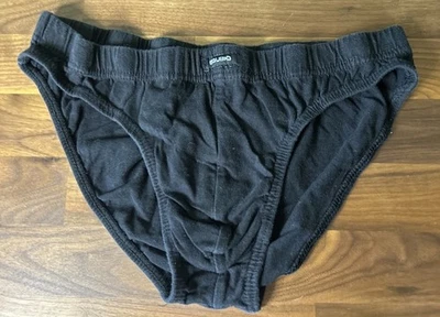 Equipo Bikini Brief 内衣 尺寸 L 2 层 小收纳袋 罕见 黑色 Ringer Trunk Low Rise — 第 1/4 张图片