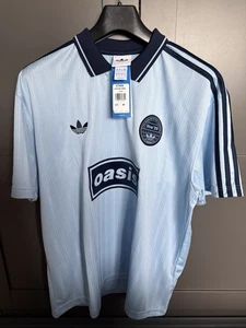 Adidas x Oasis Tour Jacquard Jersey - Blue - Limited Edition - Size Medium / M - Picture 1 of 5