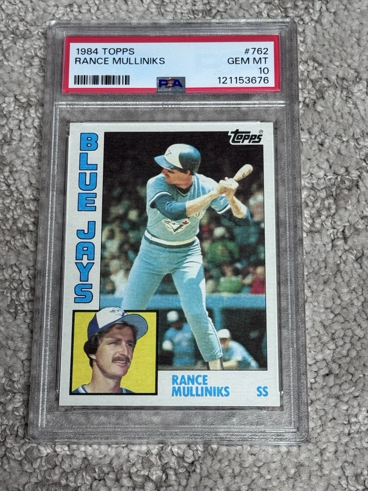 PSA 10 BASEBALL CARD 1984 TOPPS TORONTO BLUE JAYS RANCE MULLINIKS - Image 1 of 1