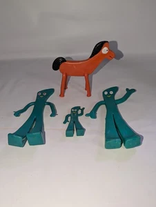 Vintage Gumby Pokey Figures Jesco  Lakeside Hong Kong Lot Of 4 - Picture 1 of 18