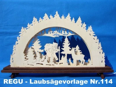 REGU - Laubsägevorlage Schwibbogen Nr.114 "Knecht Ruprecht" +++++++++++++++++