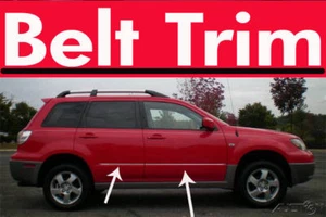 For Mitsubishi OUTLANDER CHROME SIDE BELT TRIM DOOR MOLDING 2003 2004 2005 2006 - Picture 1 of 1