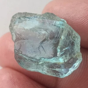 30.60 Cts 100% Natural Blue Genuine Mozambique Aquamarine Rough Raw Gemstone - Picture 1 of 5