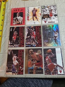VTG. NINE MICHAEL JORDON BASKETBALL CARDS - Picture 1 of 20