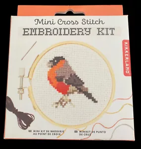 Mini Punto de Cruz Bordado Kit Pájaro Kikkerland Diseños NUEVO Envío Gratuito - Imagen 1 de 4
