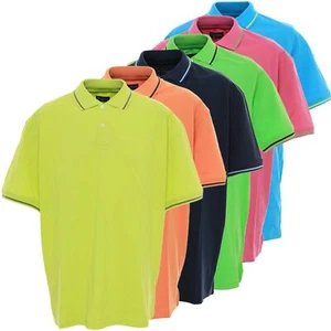 Tom Rusborg Maglia Polo Uomo Manica Corta Piquè Base Taglia 3XL 4XL 5XL - Picture 1 of 9