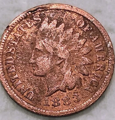 1883 Indian Head Cent Penny 1C - G/VG Grade - #13042 - Image 1 of 4