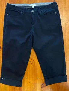 Black 3/4 Length Jeans 12 Miss Shop - Picture 1 of 6