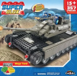 Cra-Z-Art Super Blox Deluxe - Mega Tank 357 pieces, Brand New! - Picture 1 of 1