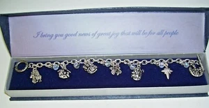 Vintage Krippe Bettelarmband Maria Josef Engel Stern Hirten Könige - Bild 1 von 4