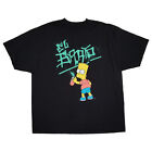 The Simpsons Mens Big & Tall Black El Barto Bart Simpson T-Shirt 4Xl