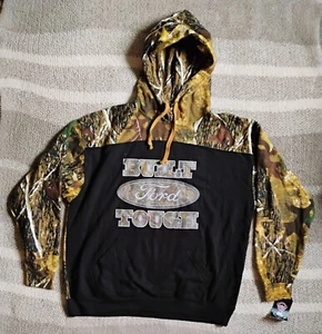 Ford Sweatshirt XL Camo Hoodie Built Ford Tough Pullover - Picture 1 of 8