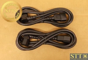 PFC14T18E72 POWERFIG PWR CRD 6FT IEC320 C14 TO C13 10A/250V 18/3 SJT (LOT OF 2) - Picture 1 of 4