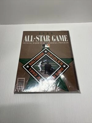 1993 ︱Major League Baseball All Star Game Program Camden Yards Baltimore Orioles - Image 1 of 2