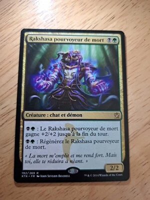 MTG - Rakshasa Deathdealer - Khans of Tarkir- NM - French Edition - Image 1 of 2