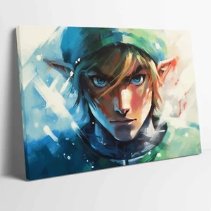 The Legend of Zelda Stretched Canvas or Unframed Poster Wall Art More Sizes - Picture 1 of 10