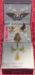 GEORG JENSEN 2014 Fir Tree & Doves Tannenbaum &Tauben 18 k verg.+ Box + K. Vejle - Picture 1 of 3