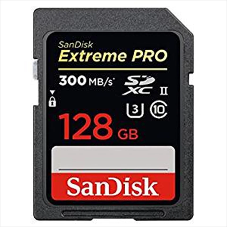SanDisk SDXC UHS-II Memory Card Class 10 128GB 300MB/s Japan NEW - Image 1 of 1