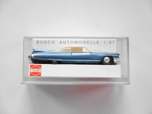 1959' Caddy Hardtop in blu blu blu metallizzato/crema, Busch 45107 1:87 H0 confezione originale - Foto 1 di 2