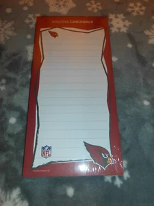 Arizona Cardinals Officially Licensed Magnetic Refrigerator List Pad (75 Sheets) - Picture 1 of 7