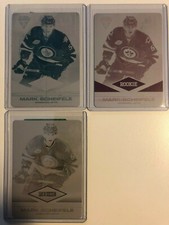 13-14 Panini National Treasures #129 MARK SCHEIFELE Printing Plates LOT(3) 1/1