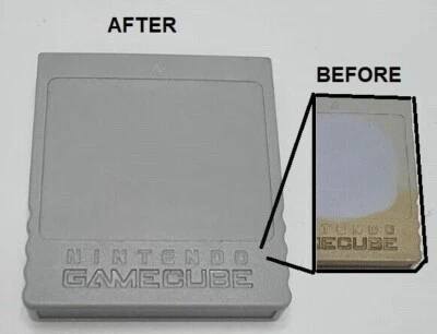 Official Nintendo GameCube Memory Card 59 Blocks DOL-008 Color restored to Grey - Image 1 of 2