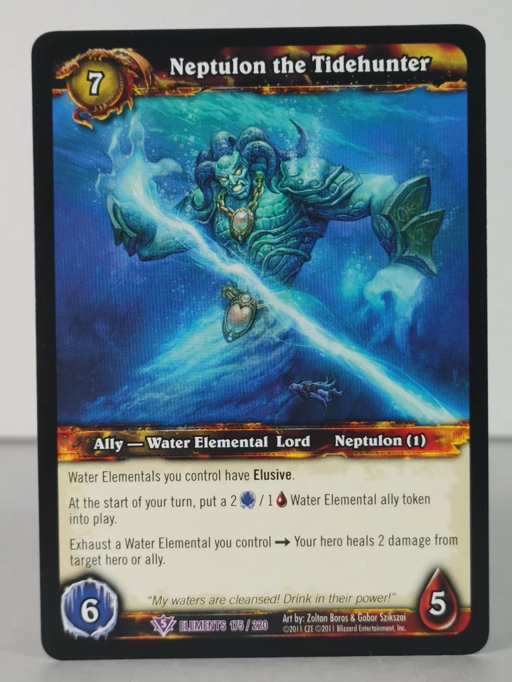 Neptulon the Tidehunter - War of the Elements 175/220 - WoW TCG - Epic - Image 1 of 1