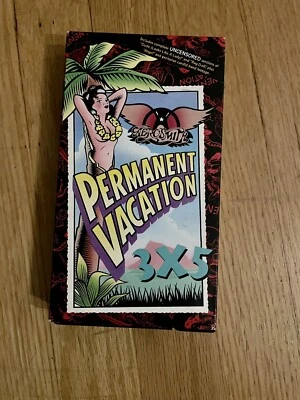 Aerosmith Permanent Vacation 3x5 (VHS, 1988) Used Good Tested Rare - Image 1 of 3