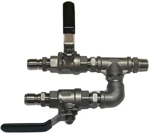 TAPCRAFT Edelstahl Schnelltrenner 2 Stück Kugelhahn Wye Splitter Homebrewin - Bild 1 von 1