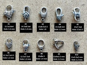 Fermagli artiglio aragosta argento sterling - reperti gioielli 4 collane e bracciali 1-5 pezzi - Foto 1 di 31