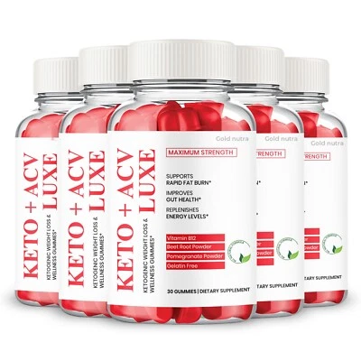 Luxe Keto ACV Gummies, Original Powerful Formula, Maximum Strength (5 Pack) - Image 1 of 4