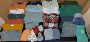 💙 Babykleidung Junge 62/68 Newborn Baby Kleidungspaket Kleidung Boy Frühling 💙 - Bild 1 von 12