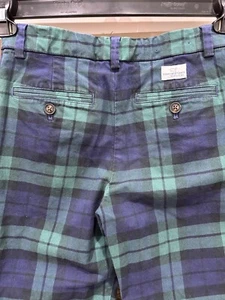 Vineyard vines blue and green plaid pants boy’s 12 - Picture 1 of 7