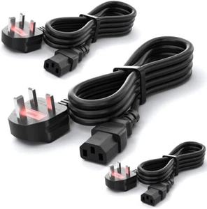 (3 Pack) CYD 10FT Long 3 Prong Computer Monitor Power Cord made for LG, Dell, HP - Picture 1 of 3