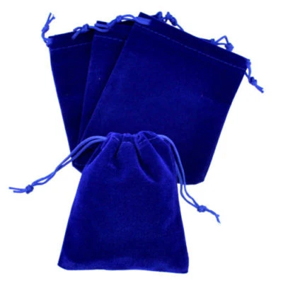 50 100 3"x 4” 4"x6" 5x7" Jewelry Pouches Velvet Gift Bags Wedding Favors - Image 1 of 4